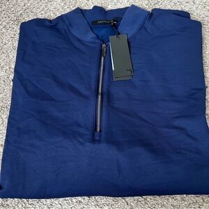 Greyson Men's Deep Navy Quarter-Zip Sweater NWT Size XXL